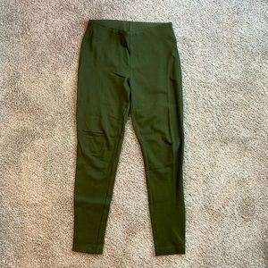 Banana Republic high-rise Skinny leggings, olive green size S.